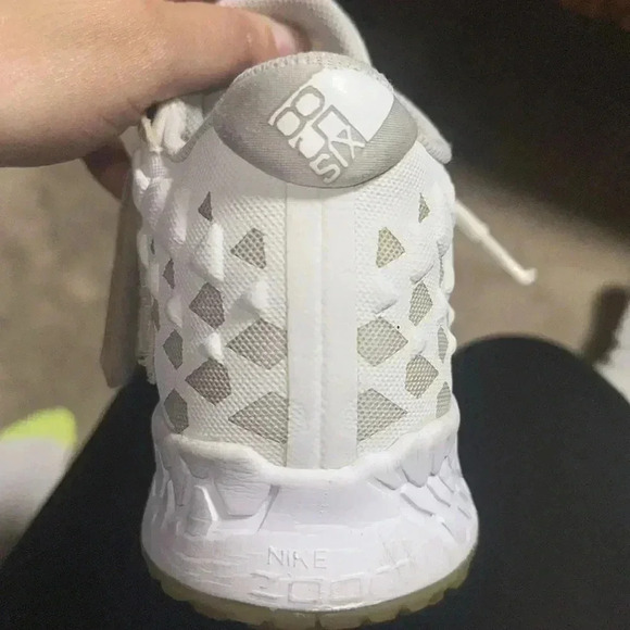 BNWOB Mens Nike Force Zoom Trout 6 Turf Shoes Size White AT3463-103 AS-IS - Picture 11 of 12